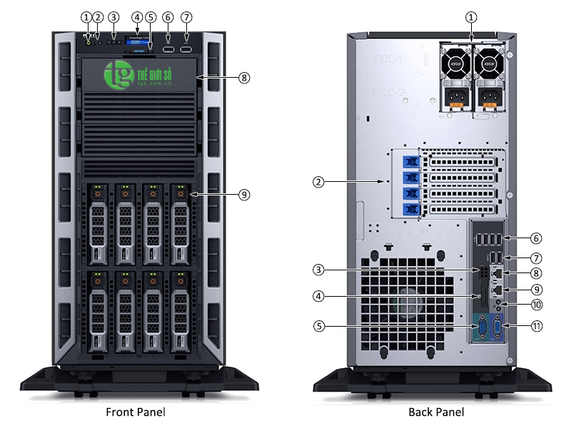 Dell EMC PowerEdge T330 Tower Server E3-1220 v6 3.0GHz